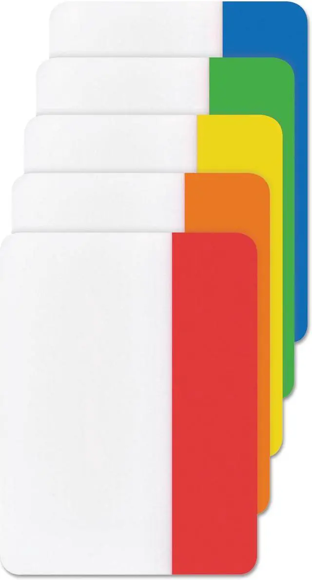 Alt view image 8 of 14 - 3M File Tabs 2 x 1 1/2 Assorted Primary 30/Pack 686ROYGB