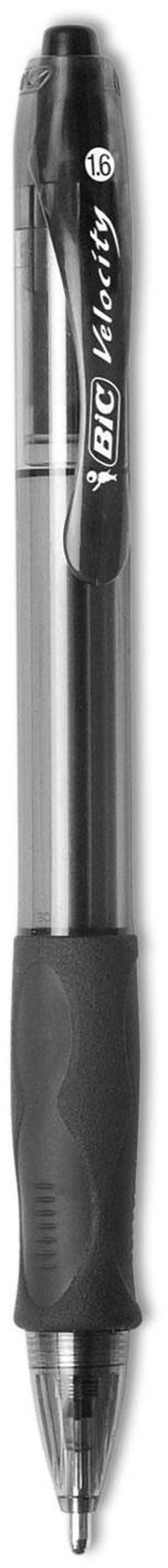 Alt view image 16 of 20 - BIC Velocity Retractable Ball Pen Black Ink 1.6 mm 36/Pack VLGB361BK