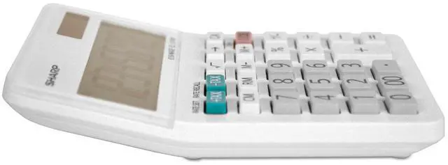 Alt view image 14 of 19 - Sharp EL-310WB Mini Desktop Calculator 8-Digit LCD EL310WB