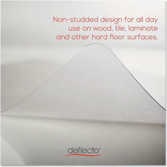 Alt view image 10 of 15 - Deflect-O EconoMat Anytime Use Chair Mat for Hard Floor 45 x 53 Clear CM21242COM