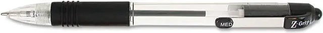 Main image of Zebra Z-Grip Retractable Ballpoint Pen Black Ink Medium Dozen 22210