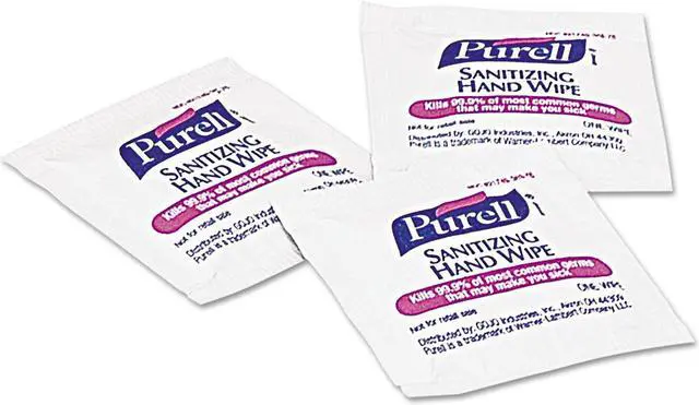 Main image of Purell Premoistened Sanitizing Hand Wipes Individually Wrapped 5 x 7 1000/Carton