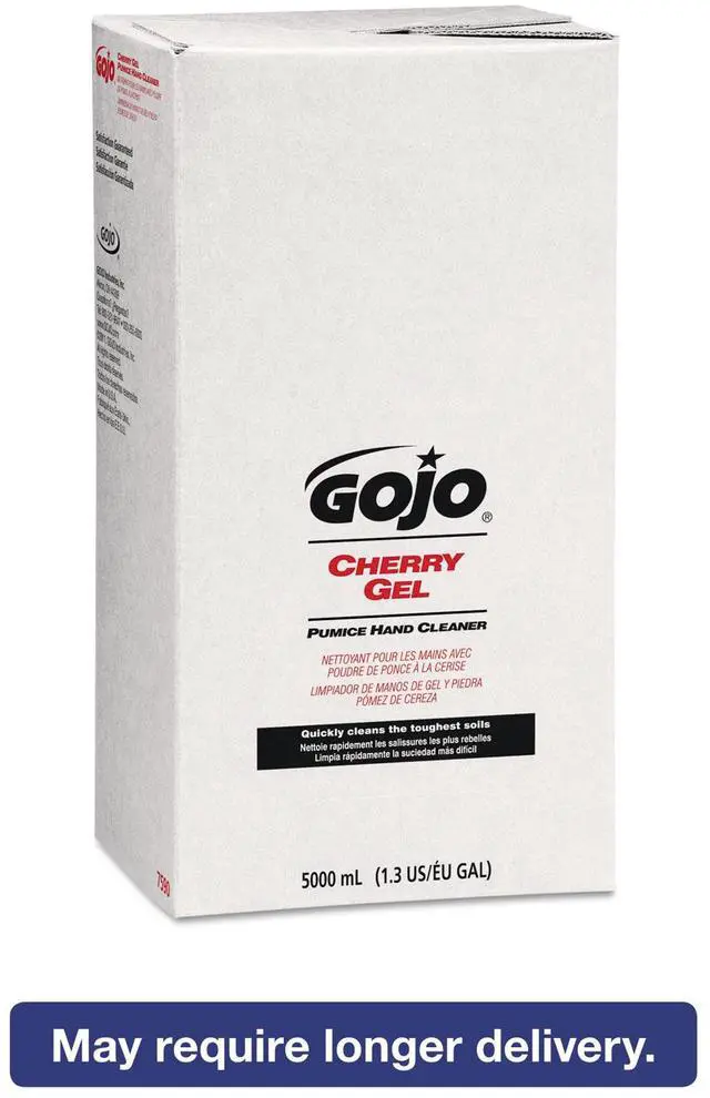 Alt view image 16 of 18 - Cherry Gel Pumice Hand Cleaner, Cherry Scent, 5,000 ml Refill, 2/Carton 7590-02