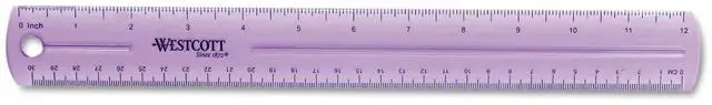 Alt view image 3 of 8 - Westcott 12" Jewel Colored Ruler 12975