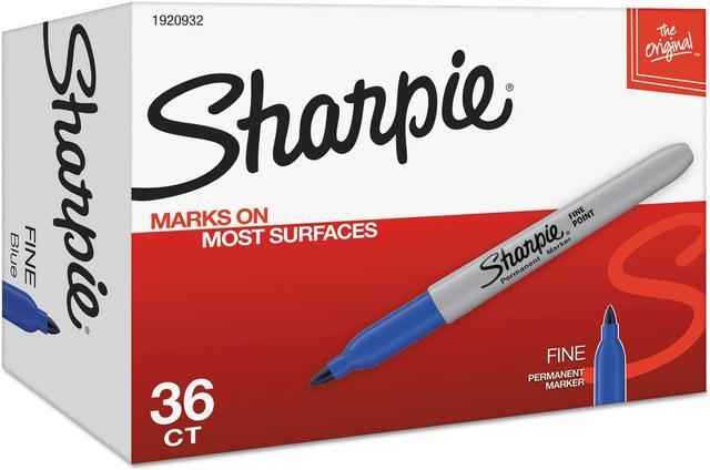 Alt view image 8 of 10 - Sharpie Fine Point Permanent Marker Blue 36/Pack 1920932