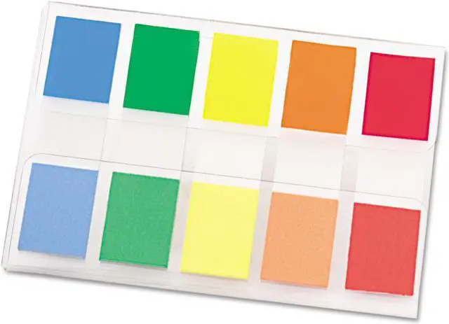 Alt view image 2 of 17 - Post-it Page Flags in Portable Dispenser 5 Standard Colors 20 Flags/Color 6835CF