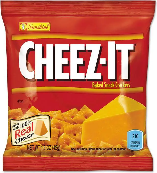 Main image of Sunshine Cheez-it Crackers 1.5 oz Bag Reduced Fat 60/Carton 122264