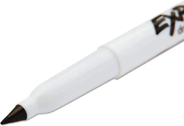 Alt view image 8 of 9 - EXPO Low-Odor Dry-Erase Marker Ultra Fine Point Black 4/Pack 1871774