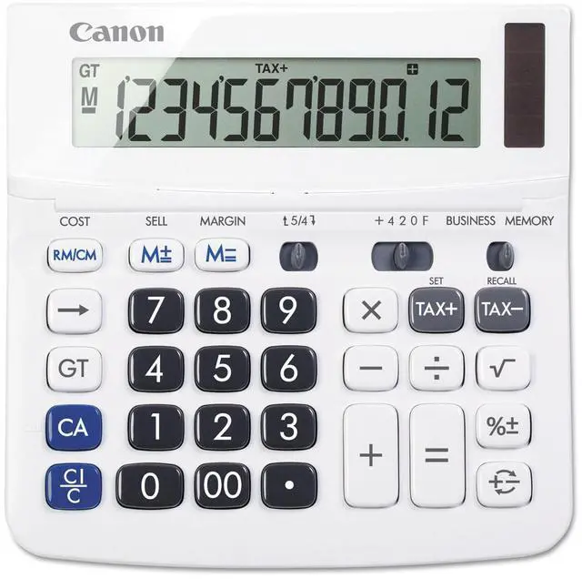 Alt view image 20 of 20 - Canon TX-220TSII Portable Display Calculator 12-Digit LCD 0633C001
