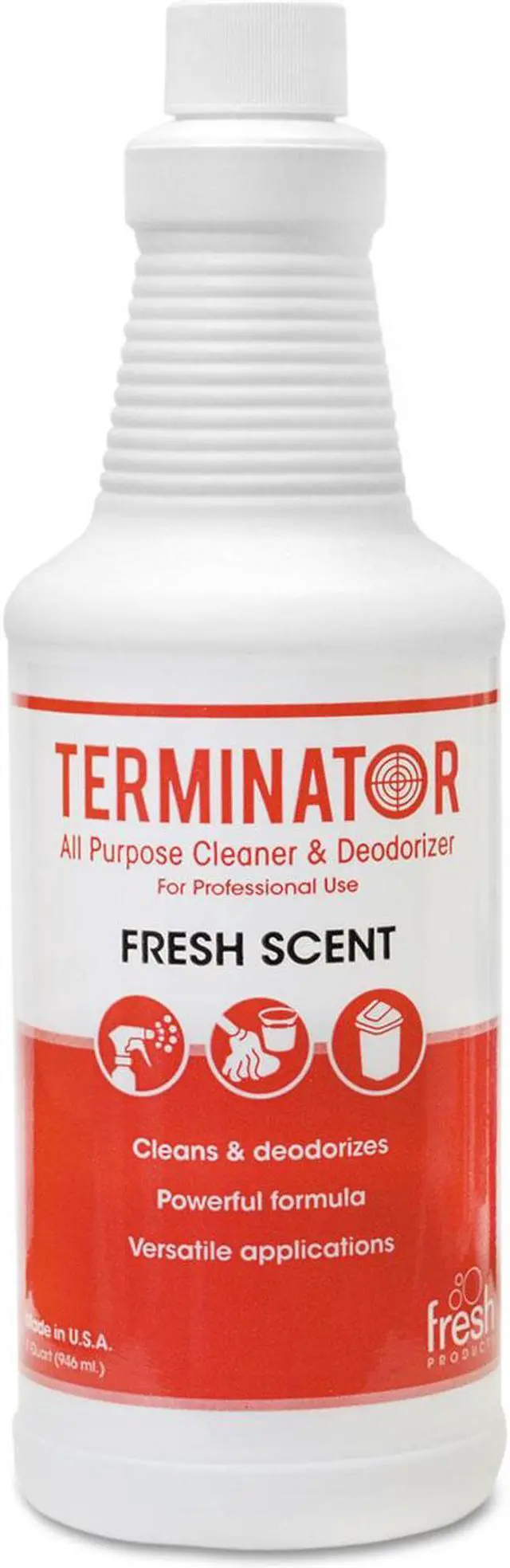 Alt view image 7 of 8 - Fresh Products 1232TNCT Terminator Deodorizer All-Purpose Cleaner, 32oz Bottles, 12/Carton, 1 Carton