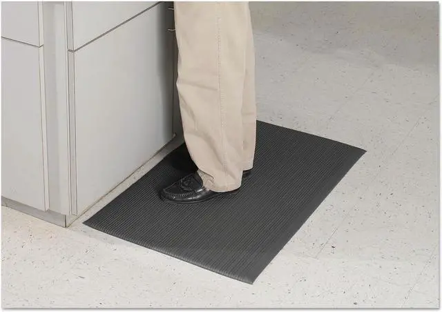 Alt view image 2 of 10 - Guardian Air Step Antifatigue Mat, Polypropylene, 24 X 36, Black 24020302