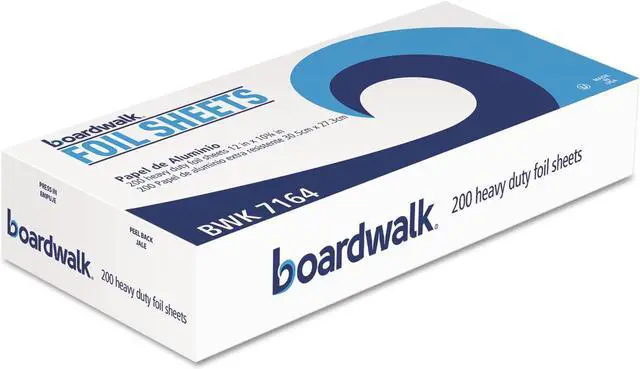 Alt view image 11 of 11 - Boardwalk - BWK 7164 - Pop-Up Aluminum Foil Sheets - 12 X 10 3?4* 12 Cartons Per Case (2, 400 Sheets Per Case)