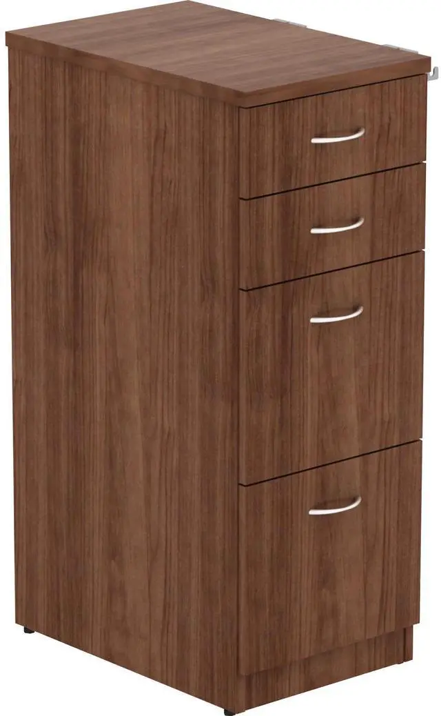 Main image of Lorell File Cabinet 4 Drawers 15-1/2"x23-5/8"x40-3/8" Walnut 16236