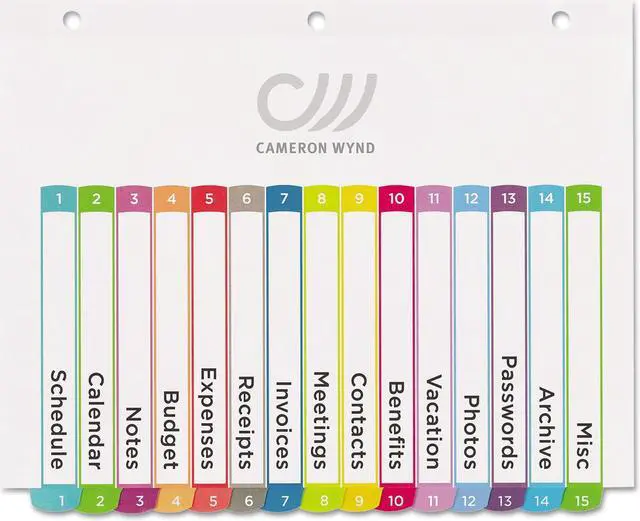 Alt view image 4 of 20 - Avery Ready Index Table of Contents Dividers Multicolor Tabs 1-15 Letter 11845