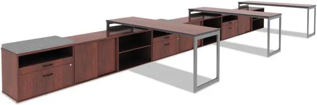 Alt view image 19 of 20 - Alera Hospitality Series Single-Column Bases, 28 1/2"h, 300lb Cap, Steel, Black