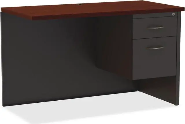 Alt view image 3 of 10 - Lorell Right Return Desk 24"x48" CH/MH 79154