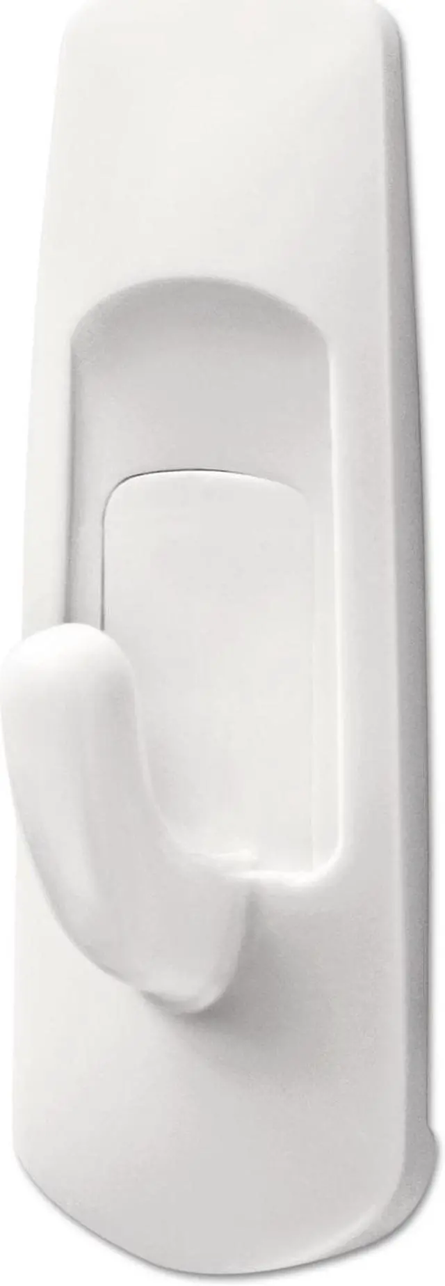 Alt view image 9 of 14 - Command General Purpose Hooks 1lb Capacity Plastic White 24 Hooks 28 Strips/Pack