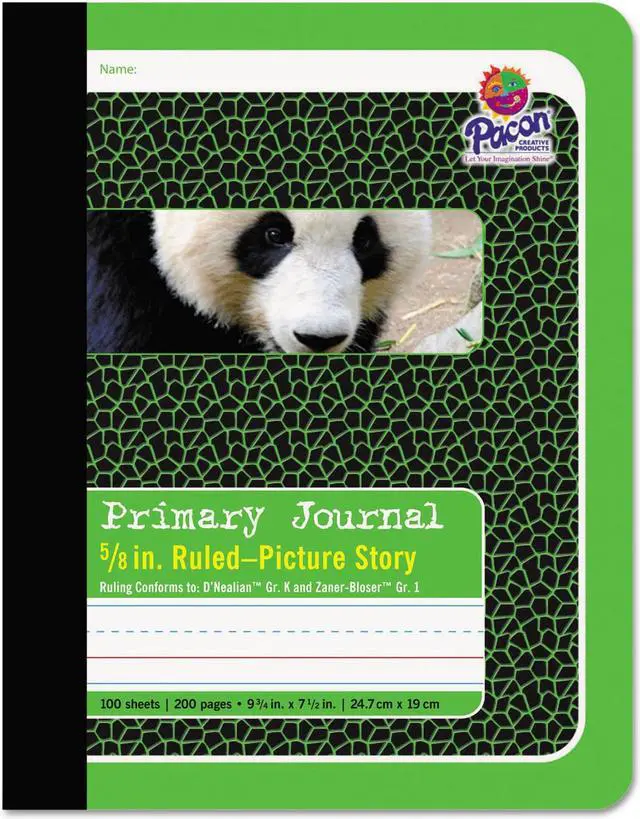 Alt view image 6 of 7 - Pacon 2428 Composition Book 100 Sheet - Ruled - 9.75" x 7.50" - 1 Each - White Paper