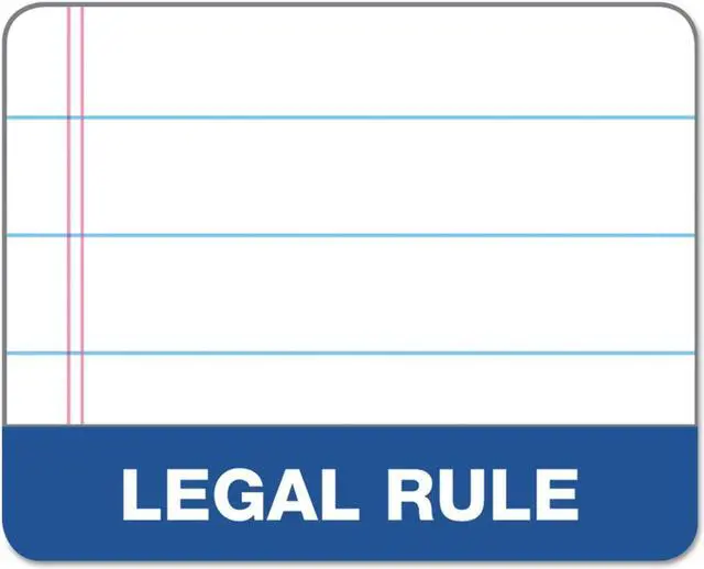 Alt view image 20 of 20 - TOPS Docket Ruled Perforated Pads 8 1/2 x 11 3/4 White 50 Sheets 6/Pack 63416