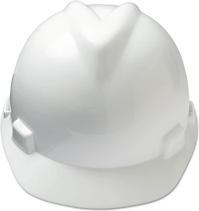 Alt view image 12 of 14 - MSA V-Gard Hard Hats Ratchet Suspension Size 6 1/2 - 8 White 475358
