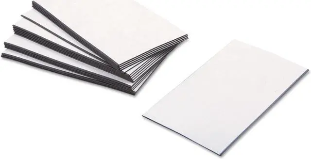 Main image of Baumgartens Business Card Magnets 3 1/2 x 2 White Adhesive Coated 25/Pack 66200