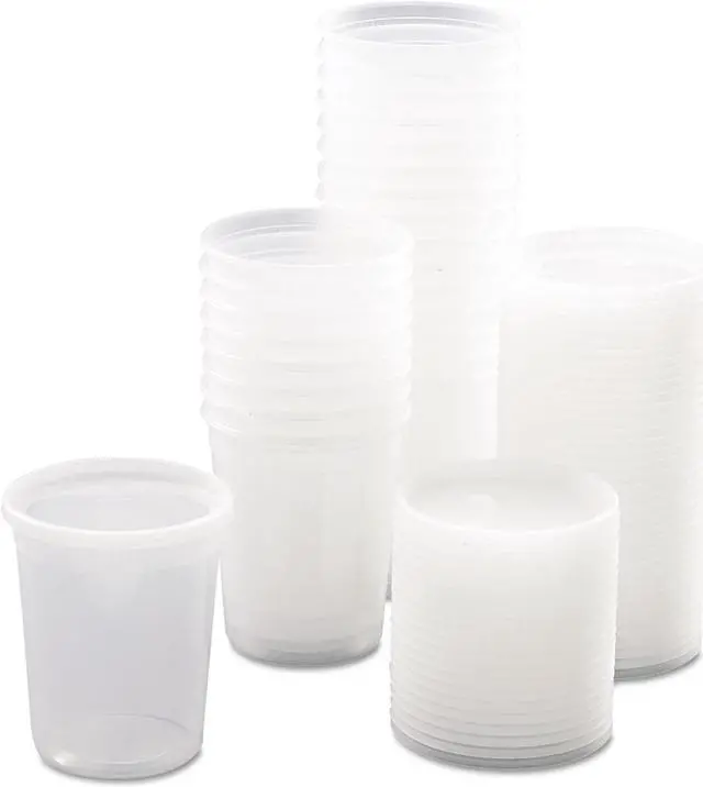 Alt view image 3 of 6 - Pactiv DELItainer Microwavable Combo Clear 32oz 4 11/20 dia x 5 11/20h 240