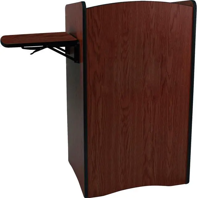 Alt view image 4 of 6 - MULTIMEDIA COMPUTER LECTERNNON-SOUND-MAHOGANY