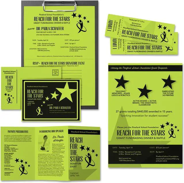 Alt view image 9 of 11 - Wausa WAU21869 - Neenah Paper Astrobrights Colored Card Stock, 65 lb., 8-1/2 x 11, Vulcan Green, 250 Sheets