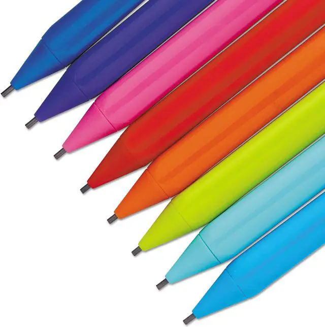 Alt view image 6 of 6 - Paper Mate 1862168 Mates Mechanical Pencils, 1.3 mm, Assorted, 8/Pk