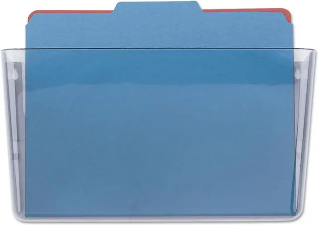 Alt view image 9 of 10 - Universal Add-on Pocket for Wall File Letter Clear 53692