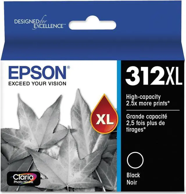 Alt view image 3 of 9 - Epson Claria Photo HD T312XL Original Inkjet Ink Cartridge Black T312XL120S