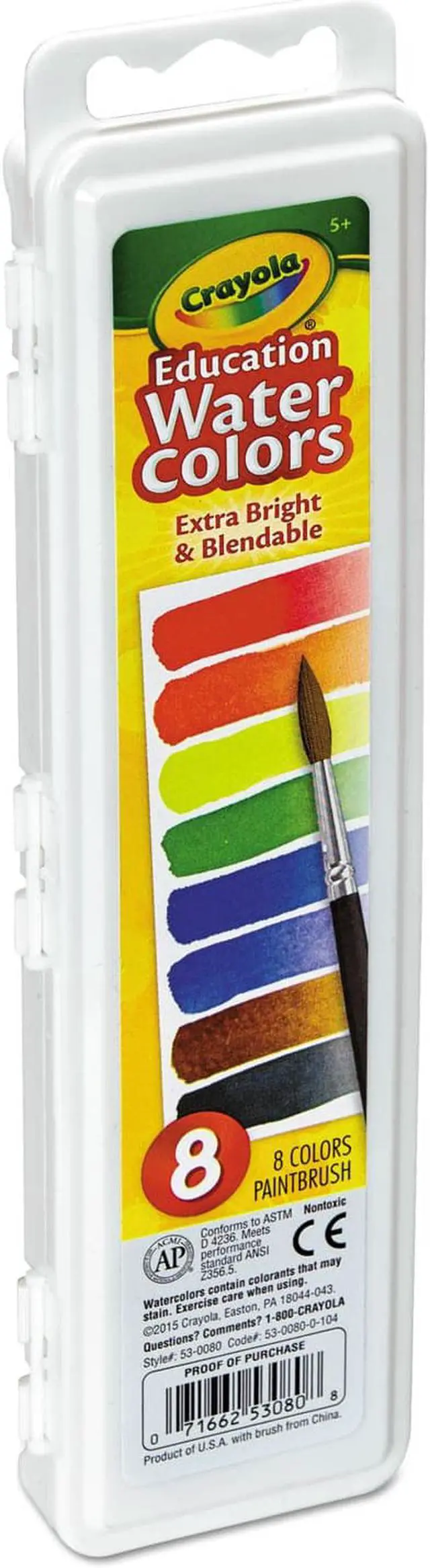 Alt view image 10 of 13 - Crayola. 530080 Watercolors, 8 Assorted Colors