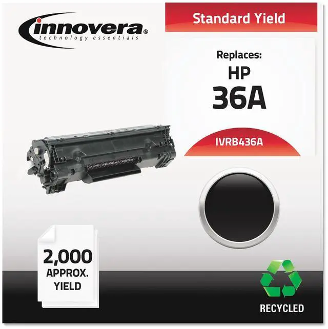 Alt view image 14 of 18 - Innovera Compatible Black Toner Cartridge (Alternative for HP 36A/CB436A)