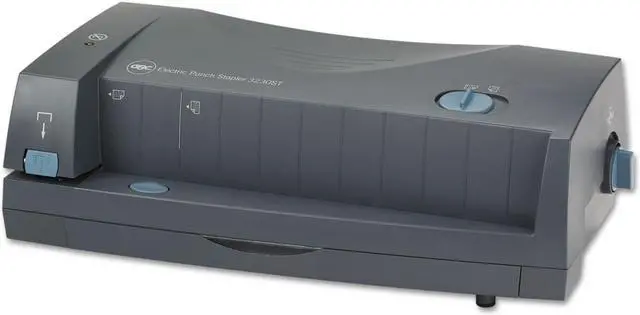 Alt view image 4 of 6 - GBC 24-Sheet 3230 Electric Two-to-Three-Hole Adjustable Punch 9/32" Holes Gray 7704270