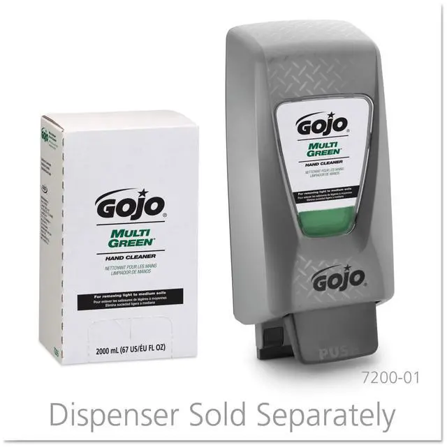 Alt view image 18 of 20 - Gojo MULTI GREEN Hand Cleaner Refill 2000mL Citrus Scent Green 1/Carton 7265
