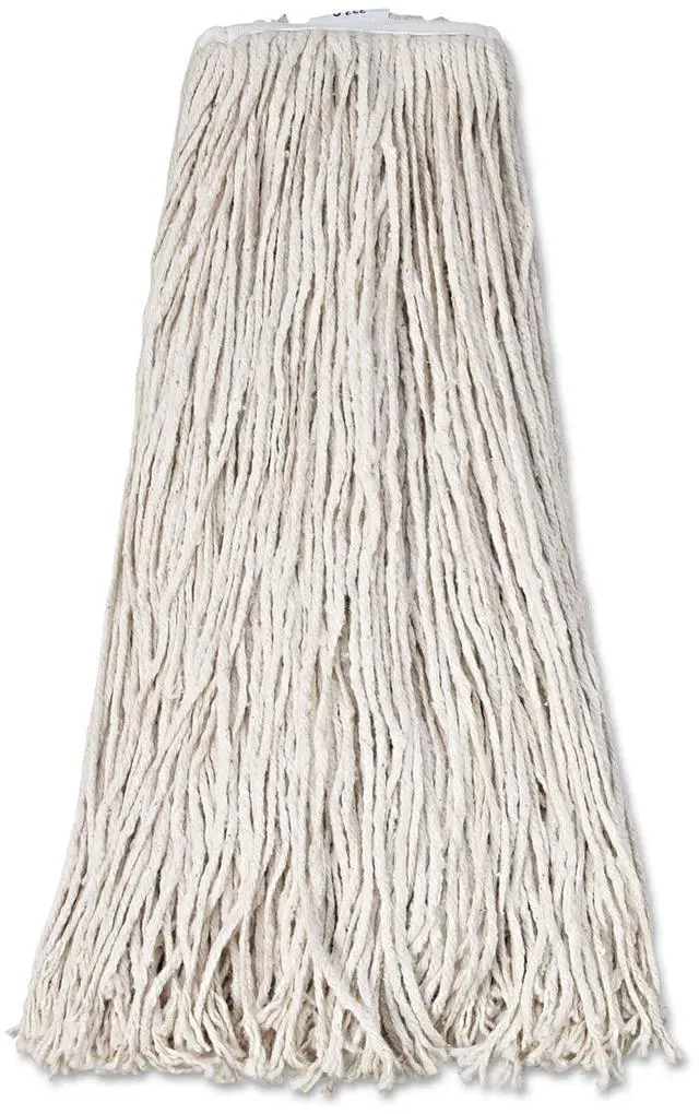 Alt view image 2 of 14 - Boardwalk Mop Head Premium Standard Head Cotton Fiber 32oz White 12/Carton 232C