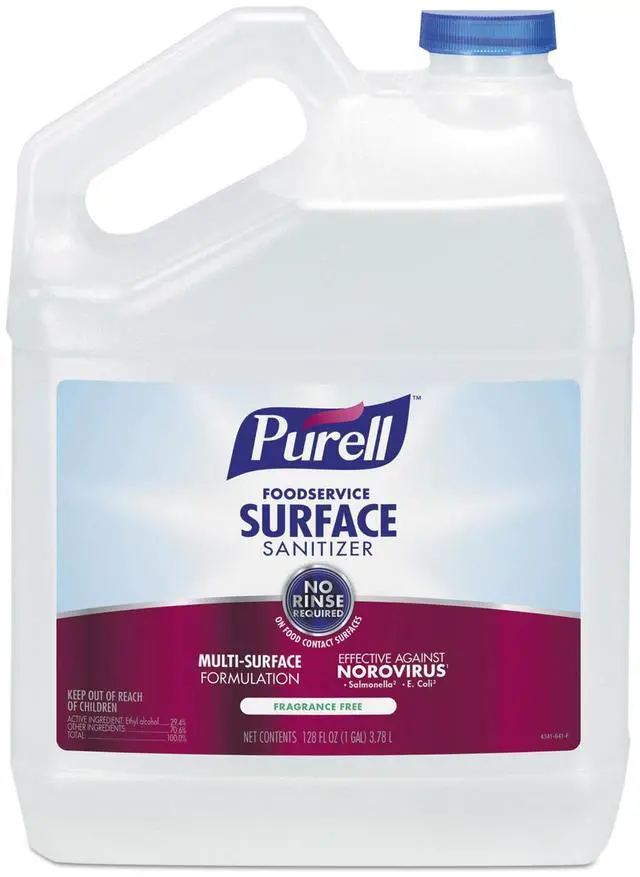 Main image of PURELL Foodservice Surface Sanitizer Fragrance Free 1 gal Bottle 434104EA