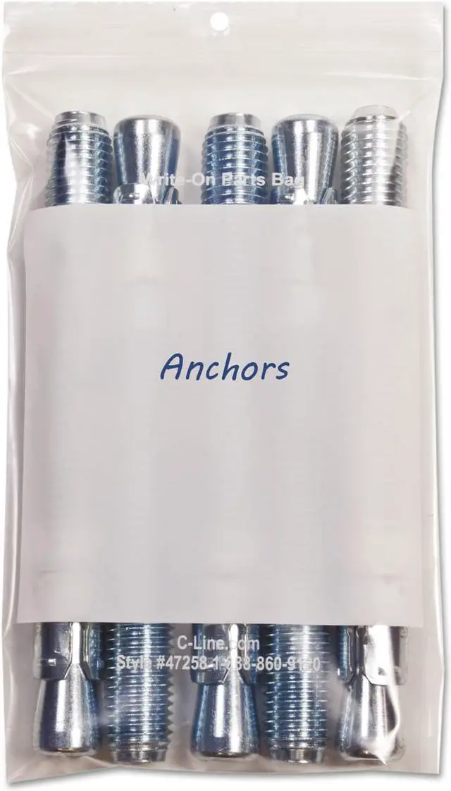 Alt view image 10 of 13 - C-Line Write-On Poly Bags 2 mil 5" x 8" Clear 1000/Carton 47258