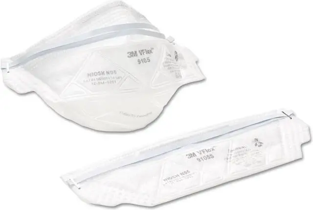 Alt view image 4 of 8 - 3M VFlex Particulate Respirator N95 Regular 50/box 9105