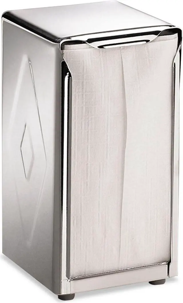Alt view image 12 of 12 - San Jamar H900X Tabletop Napkin Dispenser, Tall Fold - Chrome