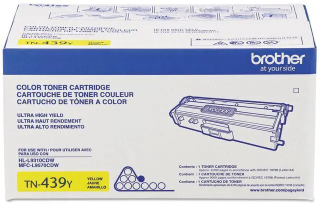 Alt view image 6 of 15 - Brother TN439Y Ultra High Yield Toner 9000 Page-Yield Yellow
