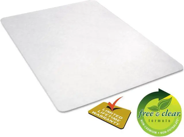 Alt view image 12 of 15 - Deflect-O EconoMat Anytime Use Chair Mat for Hard Floor 45 x 53 Clear CM21242COM