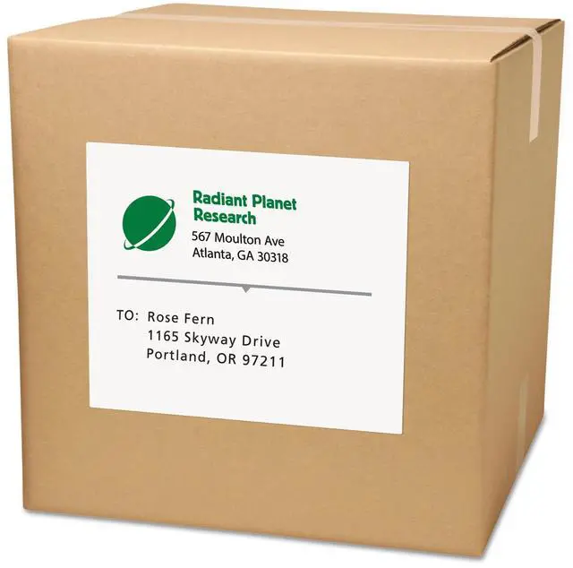 Alt view image 2 of 11 - Avery Shipping Labels, Permanent Adhesive, 8-1/2" x 11", 250 Labels (95920)