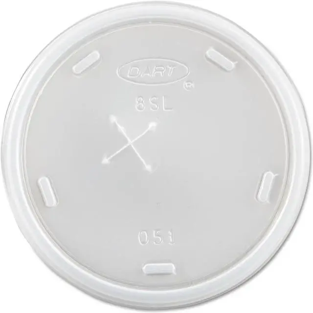 Alt view image 4 of 5 - Strwslot Foam Cup Lid F/8Oz Trans 10/100