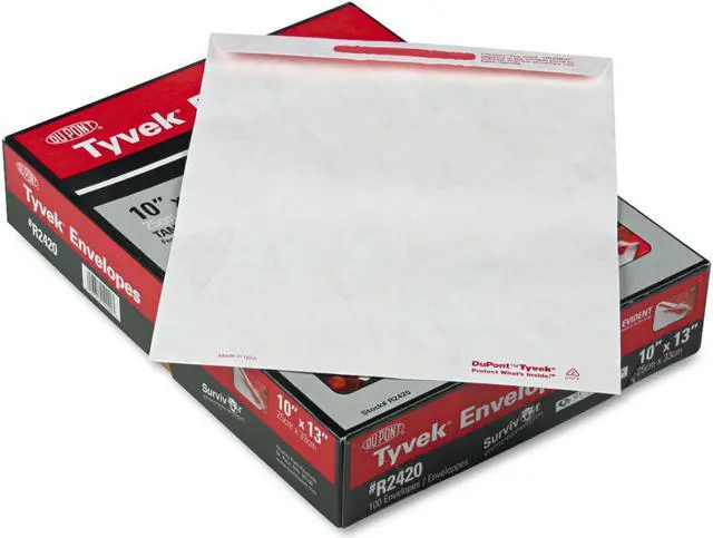 Alt view image 7 of 13 - Quality Park Advantage Flap Stik Tyvek Mailer 10 x 13 White 100/Box R2420
