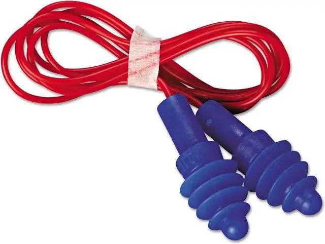 Alt view image 16 of 17 - HONEYWELL ENVIRONMENTAL Four Flanged Earplug Corded Red DPAS30R