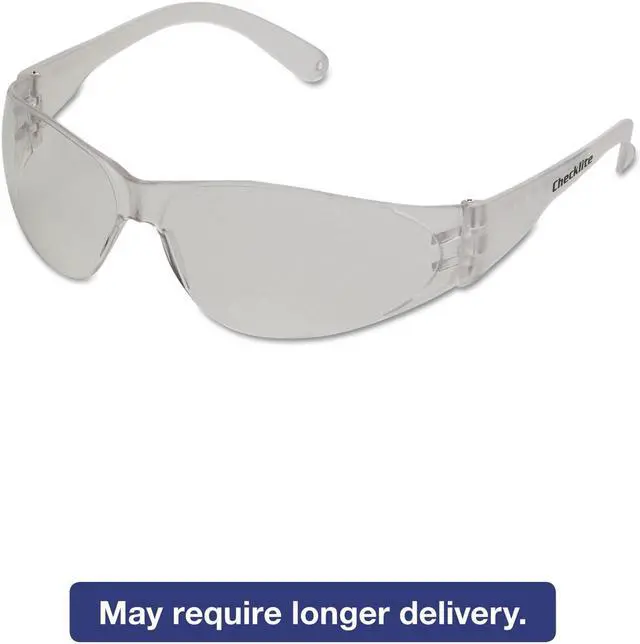 Alt view image 2 of 6 - Mcr Safety Checklite Scratch-Resistant Safety Glasses, Clear Lens CL110