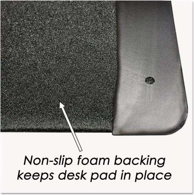 Alt view image 15 of 17 - Artistic Executive Desk Pad with Leather-Like Side Panels 24 x 19 Black 413841