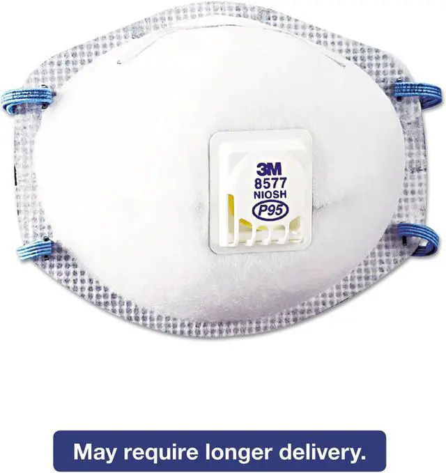 Alt view image 8 of 8 - C-Respir Mask P95 Maint Free Whi 10/Box 8577