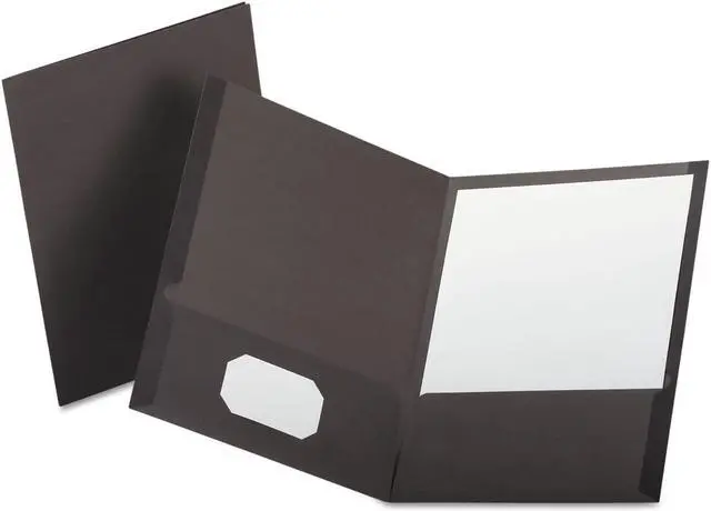 Alt view image 4 of 6 - Oxford Linen Finish Twin Pocket Folders Letter Gray 25/Box 53405
